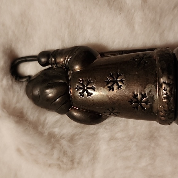 VINTAGE  SANTA CLAUS   SILVER  🔔 BELL  DATED  2002 - Picture 4 of 6